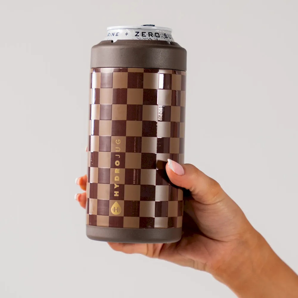 Autumn Checkers Can Cooler (16oz) - Image 2