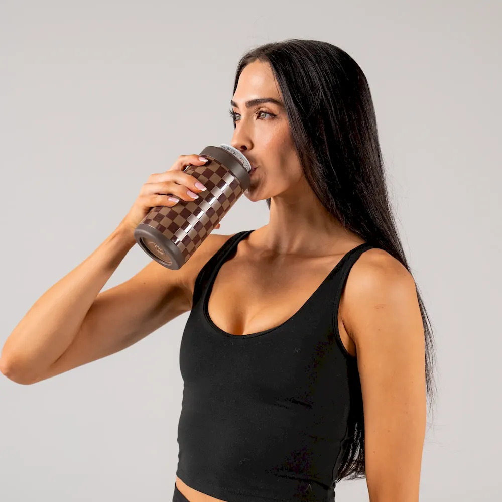 Autumn Checkers Can Cooler (16oz) - Image 7