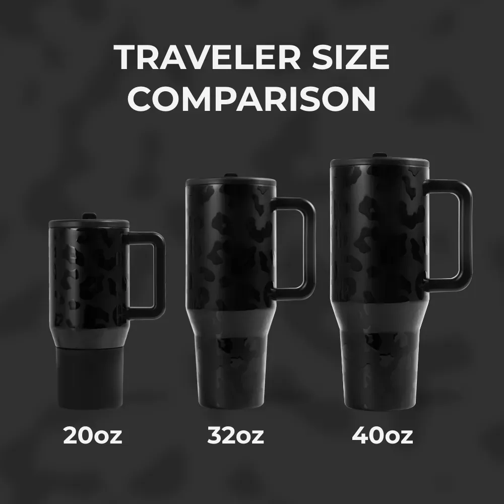 Black Leopard Traveler (20oz) - Image 5