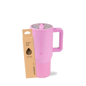 Bubblegum Traveler 20oz + Replacement Straw Pack Bundle