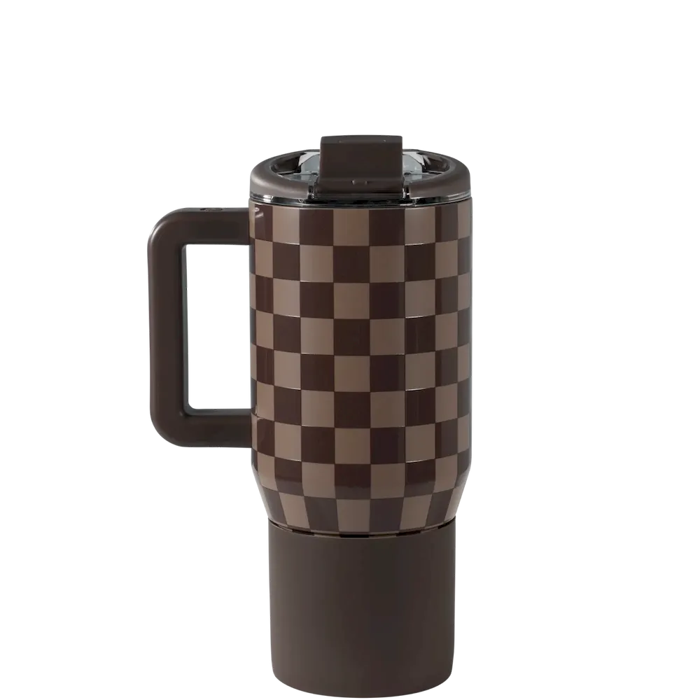 Autumn Checkers Coffee Traveler - Image 3