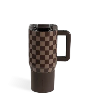 Autumn Checkers Coffee Traveler