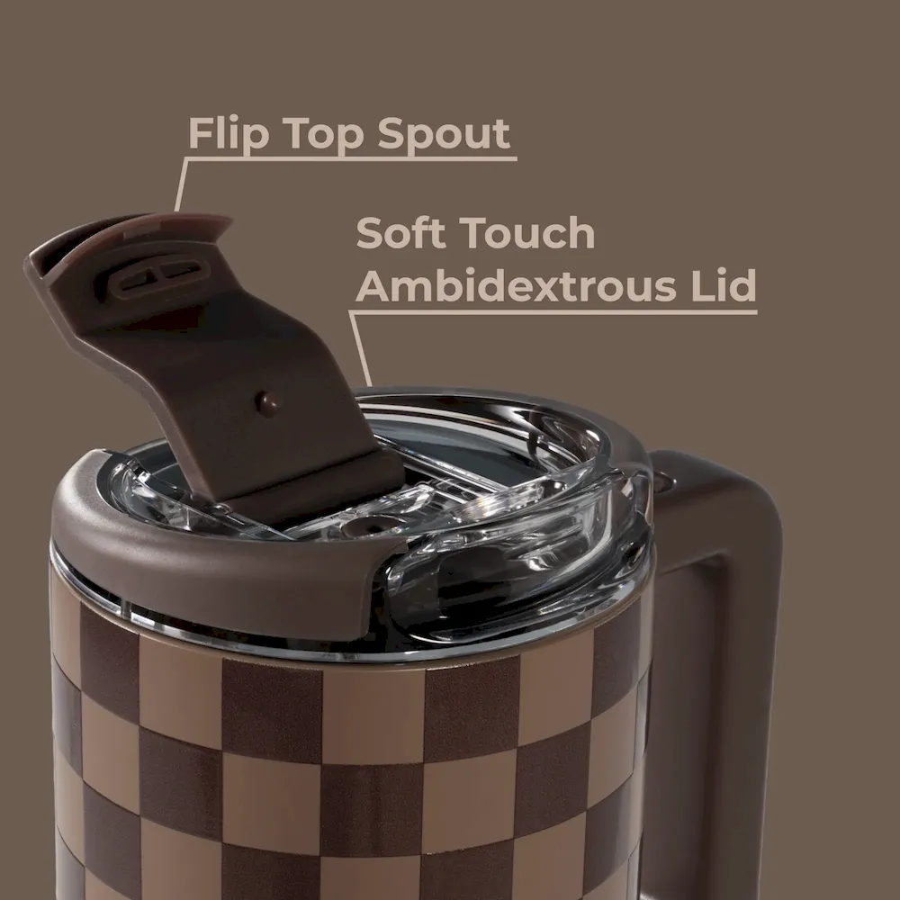 Autumn Checkers Coffee Traveler - Image 5