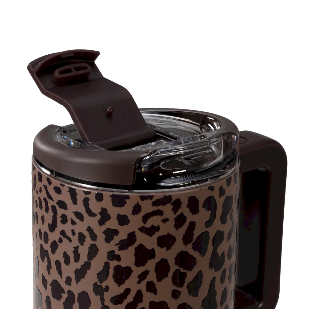 Brown Leopard Coffee Traveler - Image 3