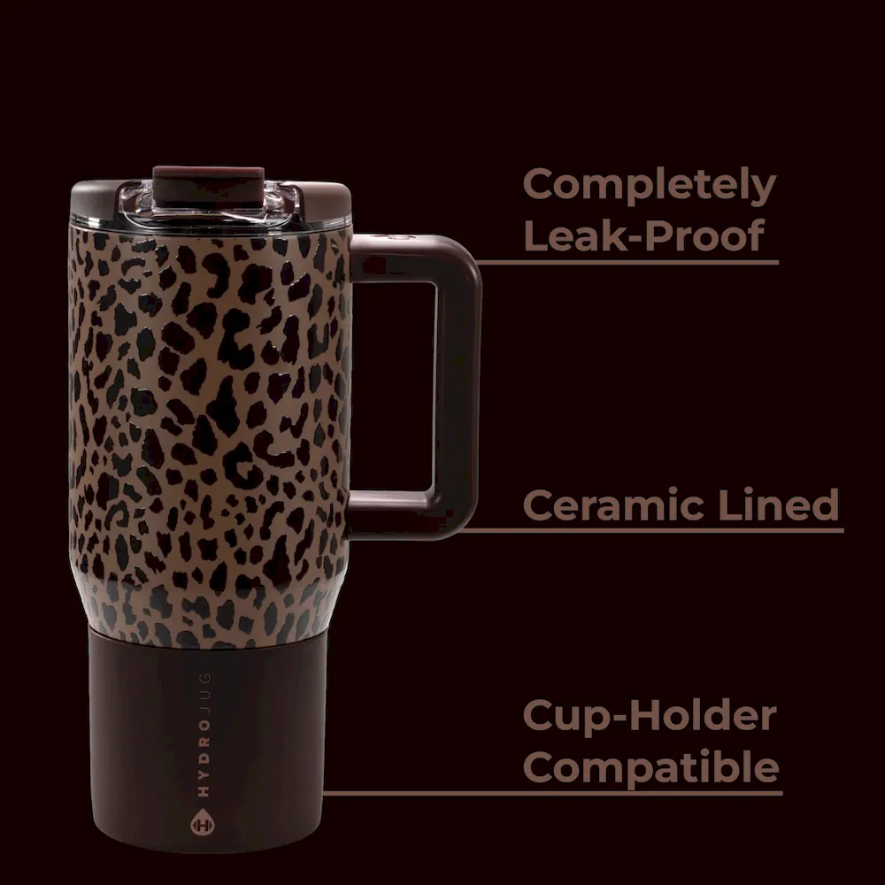 Brown Leopard Coffee Traveler - Image 5