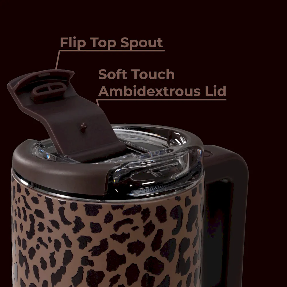 Brown Leopard Coffee Traveler - Image 6