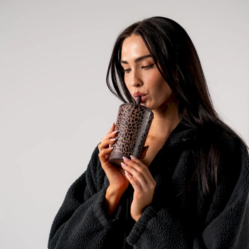 Brown Leopard Everyday Tumbler 14oz - Image 7