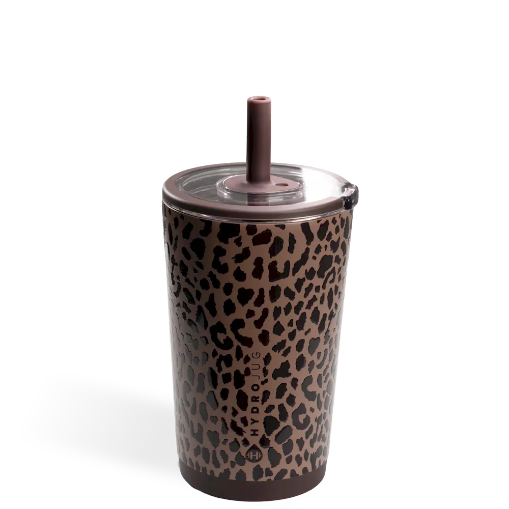 Brown Leopard Everyday Tumbler 14oz