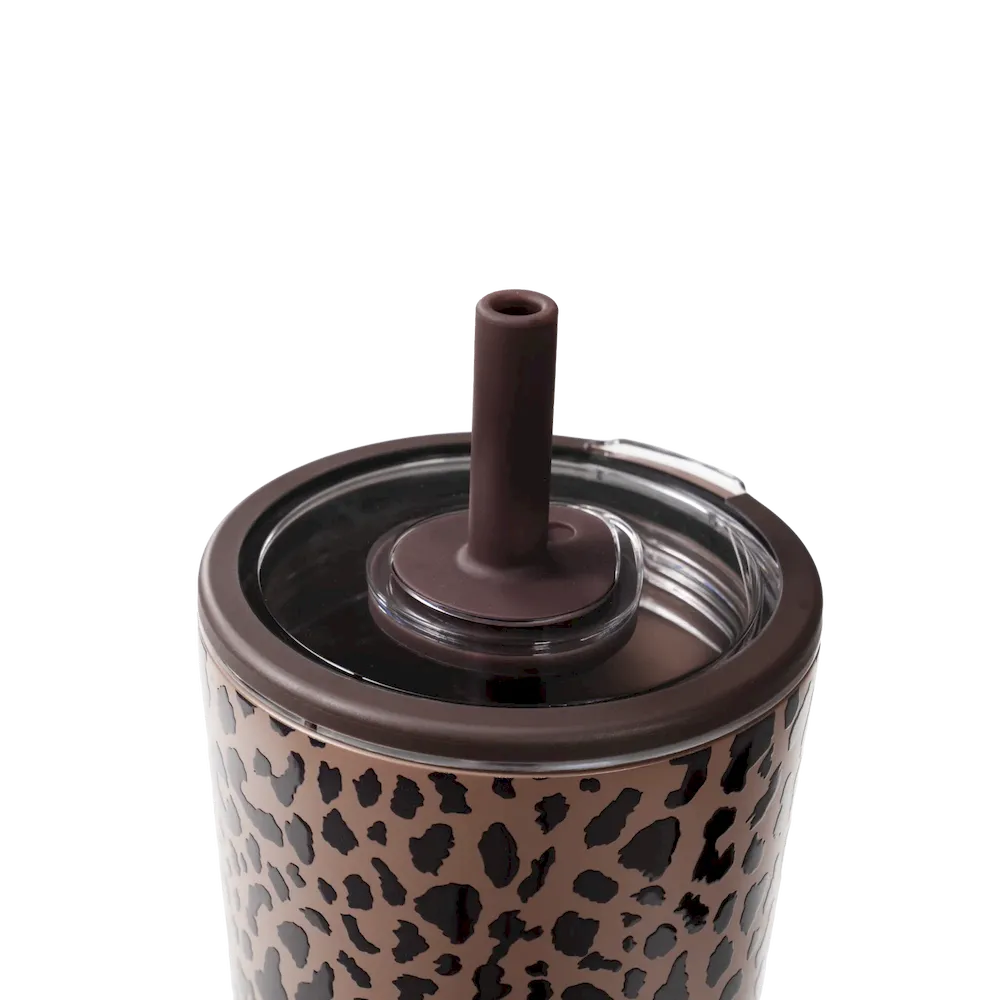 Brown Leopard Everyday Tumbler 20oz - Image 3