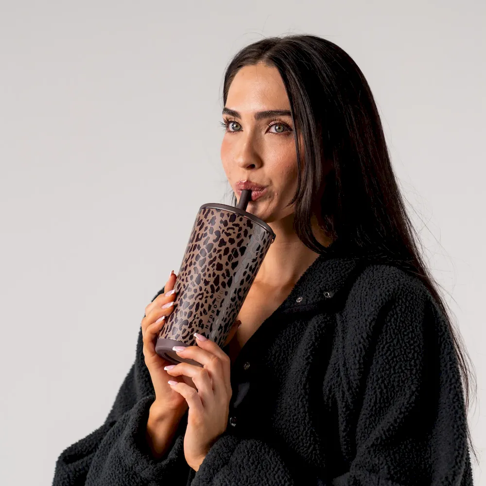 Brown Leopard Everyday Tumbler 20oz - Image 7