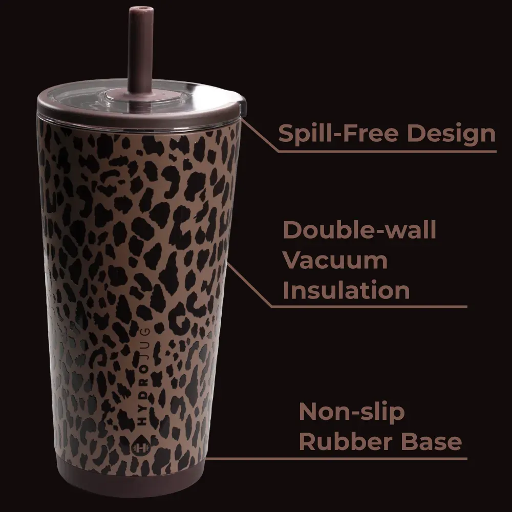 Brown Leopard Everyday Tumbler 20oz - Image 5
