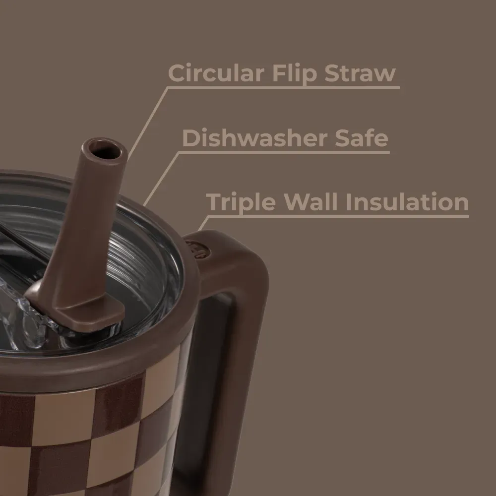 Autumn Checkers PRE-SALE Ships by: December 15, 2025 Traveler (32oz) - Image 5