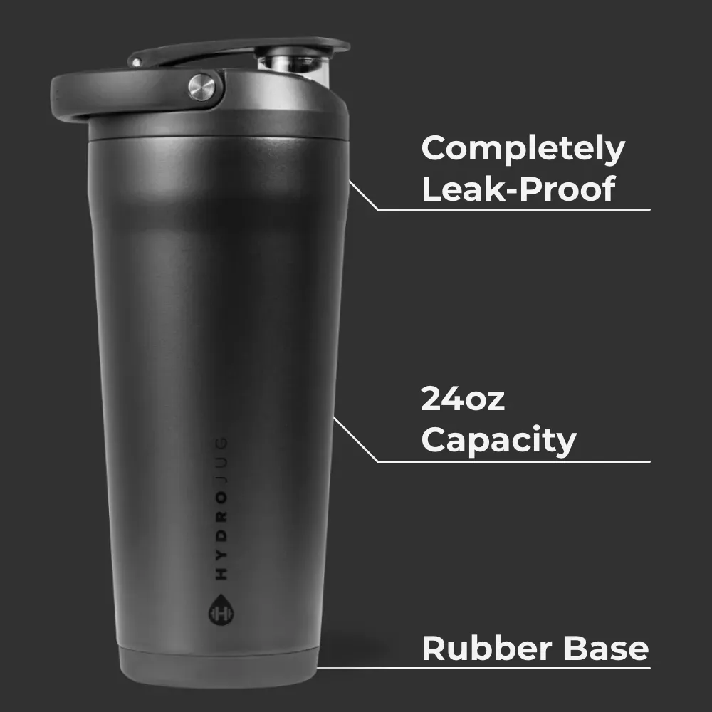 Black Insulated Shaker (24oz) - Image 4