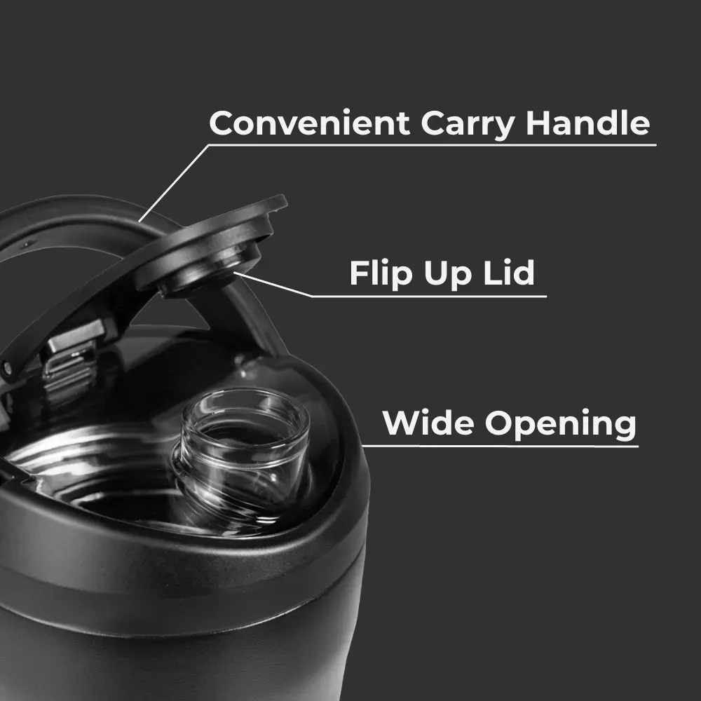 Black Insulated Shaker (24oz) - Image 3