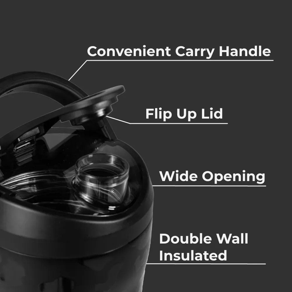 Black Leopard Insulated Shaker (24oz) - Image 4