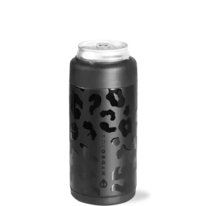 Black Leopard Can Cooler (Slim)