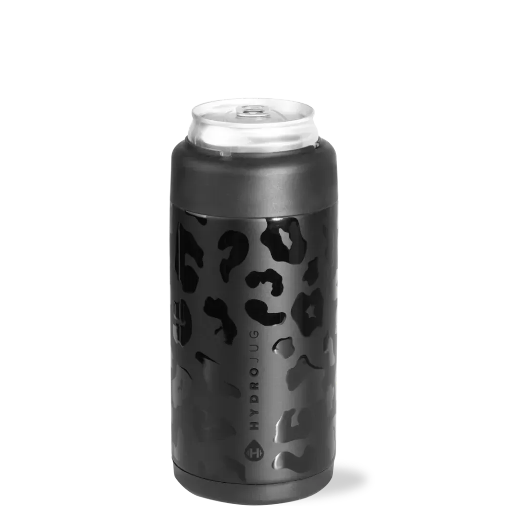 Black Leopard Can Cooler (Slim)